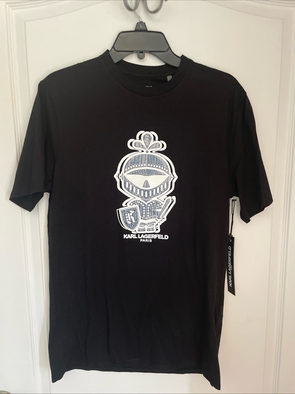 NWT Karl Lagerfeld Tee Shirt Men’s Black Size Small